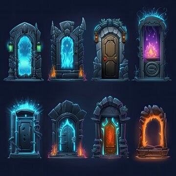 Entrance Door Portal Game Ai Generated