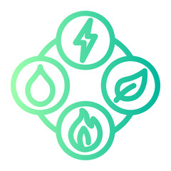 natural resources gradient icon