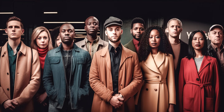 Similar looking people and different looking people were analyzed by a computer program - generative ai.