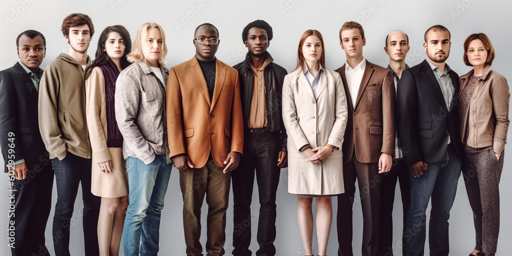Aufkleber similar-looking people and different-looking people have been used to create a generative ai model -