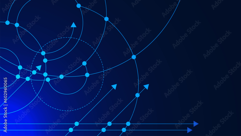 Aufkleber abstract dots and lines for futuristic world data network concept background. global network, commun