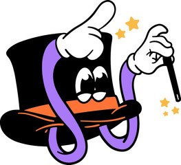 Fashion Retro Cartoon Illustration