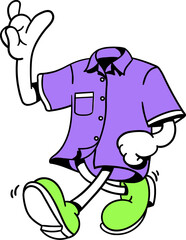 Fashion Retro Cartoon Illustration