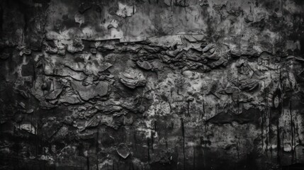 Photo  concrete texture on dark wallpaper. Generative AI