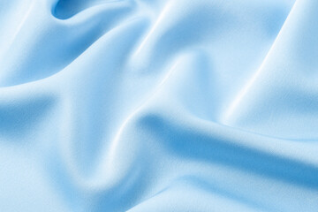 Spring-summer light-blue acetate satin