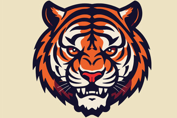 tiger mascot gaming illustration