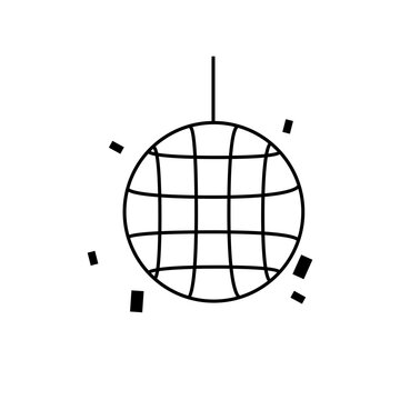 Disco Ball Outline Icon
