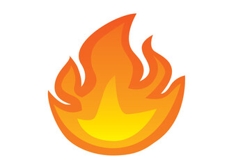 炎をイメージしたシンプルなイラスト