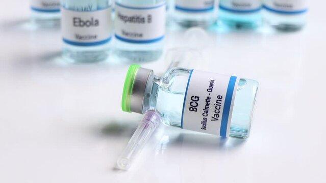 Bacillus Calmette Guerin vaccine in a vial