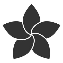 Lotus flower  - icon, illustration on white background, glyph style