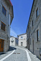 The street of Pescopennataro, a small town in the mountains of central Italy.