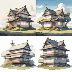 Obraz premium Home design - Generative AI