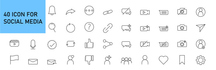 icon bundle for social media