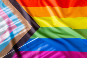 Pride day 2023. LGBTIQ pride flag