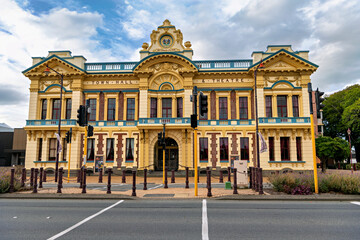 Fototapeta na wymiar The historic townhouse and theater of Invercargill, New Zealand