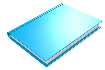 Blue book isolated on white background