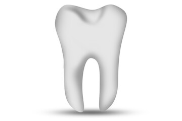 Tooth illustration isolated on white background
