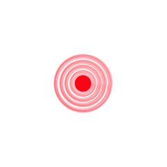 Pain red circle,icon vector logo design template