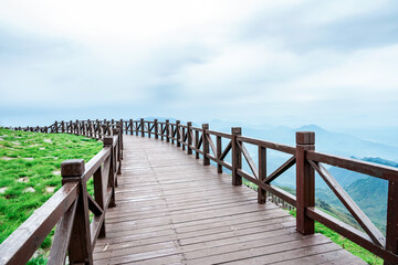 Fototapeta premium Scenery of Wugong Mountain in Pingxiang, China