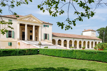 Fanzolo Treviso, Italy - Villa Emo is a Venetian villa designed by the architect Andrea Palladio - 602976213