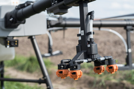 spraying nozzle, service and maintenance of agricultural drones