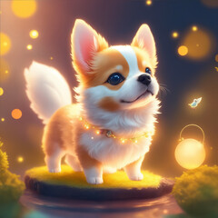 Obraz premium Very detailed cute dog. Generate Ai.