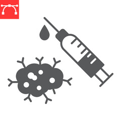 Immunotherapy glyph icon