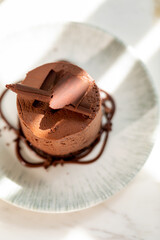 Delicious tropical chocolate moose desert 