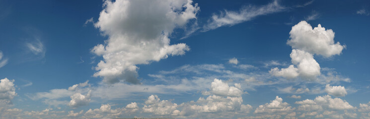 panoramic view of blue sky with clouds, head of site, nature vibes