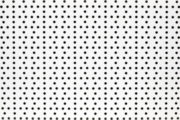 Background of white perforated white painted metal sheet.