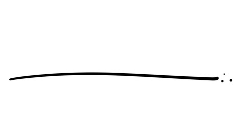 Drawing line in paper by pen.