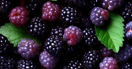 Blackberry texture for vitamin background. Natural backdropfor food banner concept