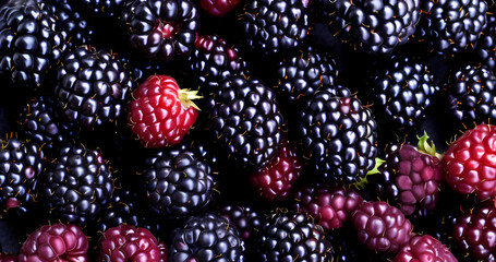 Blackberry texture for vitamin background. Food seamless concept