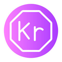Obraz premium krone gradient icon