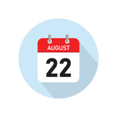 August 22 Concept Design. Vector Illustration.	