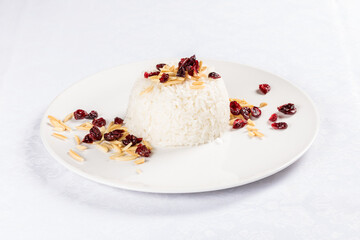 rice on a plate