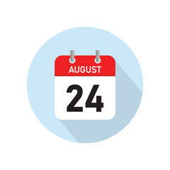 August 24 Concept Design. Vector Illustration.	