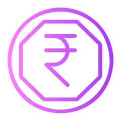 rupee gradient icon