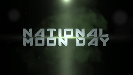 National Mood Day with smoke and dust in dark space, motion abstract futuristic, cosmos and sci-fi style background