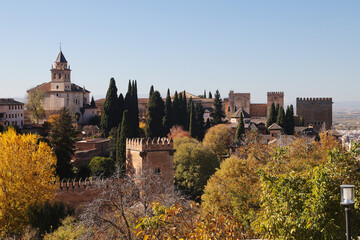 Alhambra castle in Granada, Andalucia, Spain