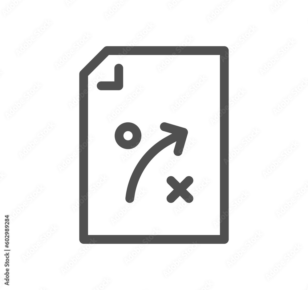 Aufkleber document flow management related icon outline and linear symbol.