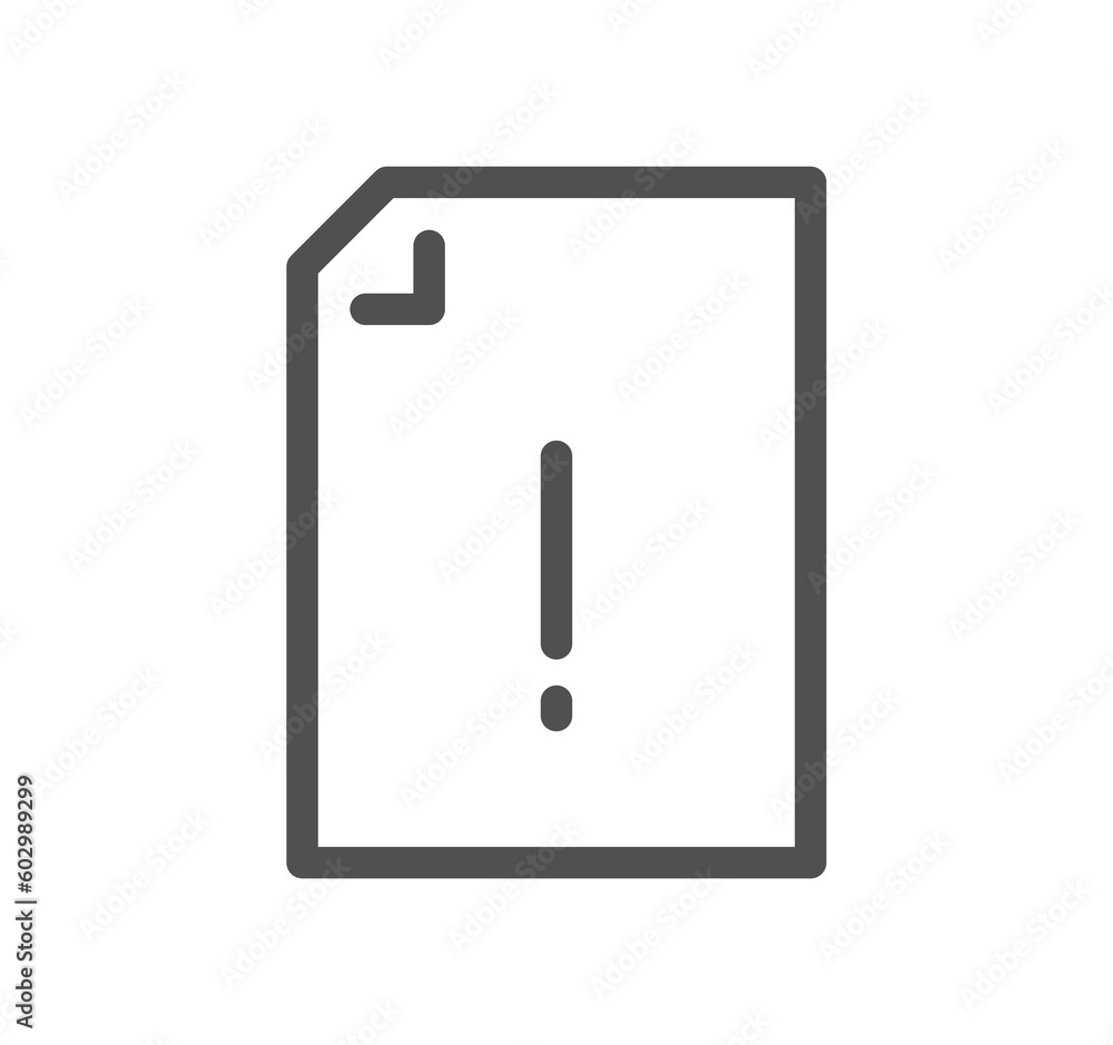 Poster document flow management related icon outline and linear symbol.