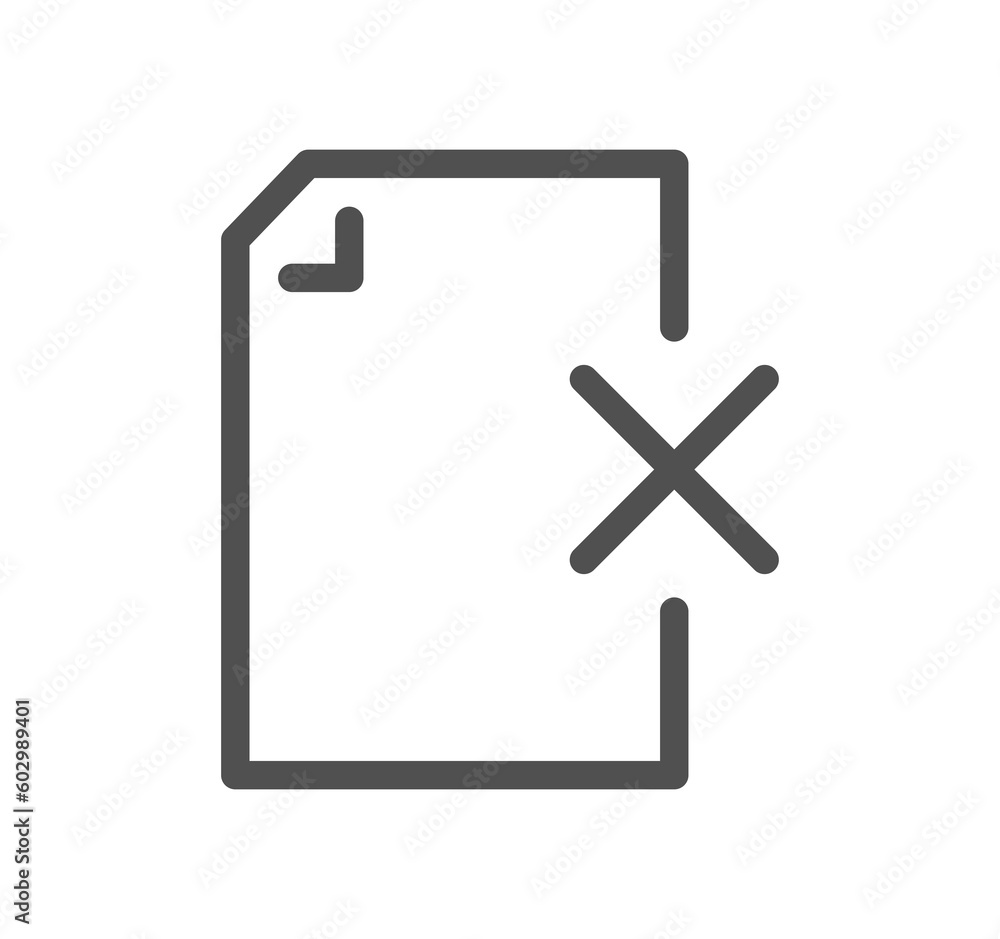 Poster document flow management related icon outline and linear symbol.