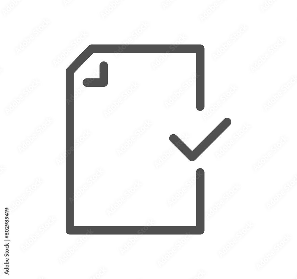 Poster document flow management related icon outline and linear symbol.