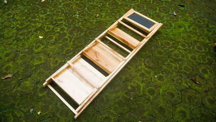 Unique folding shelves for selling products, home decorations, offices, cafes. This shelf is made...