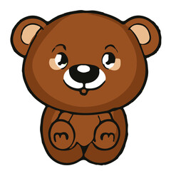 Plakat teddy bear cartoon