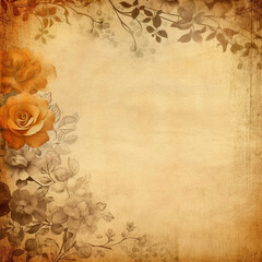 vintage background with roses texture