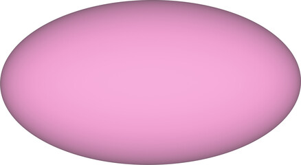 3D pink oval geometric figure with guides