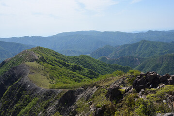 Fototapeta na wymiar Climbing Mt. Nakakura, Tochigi, Japan