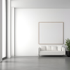 logo mockup office wall company wall background